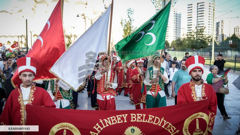 Rally For Palestine in Gaziantep - Turkey
