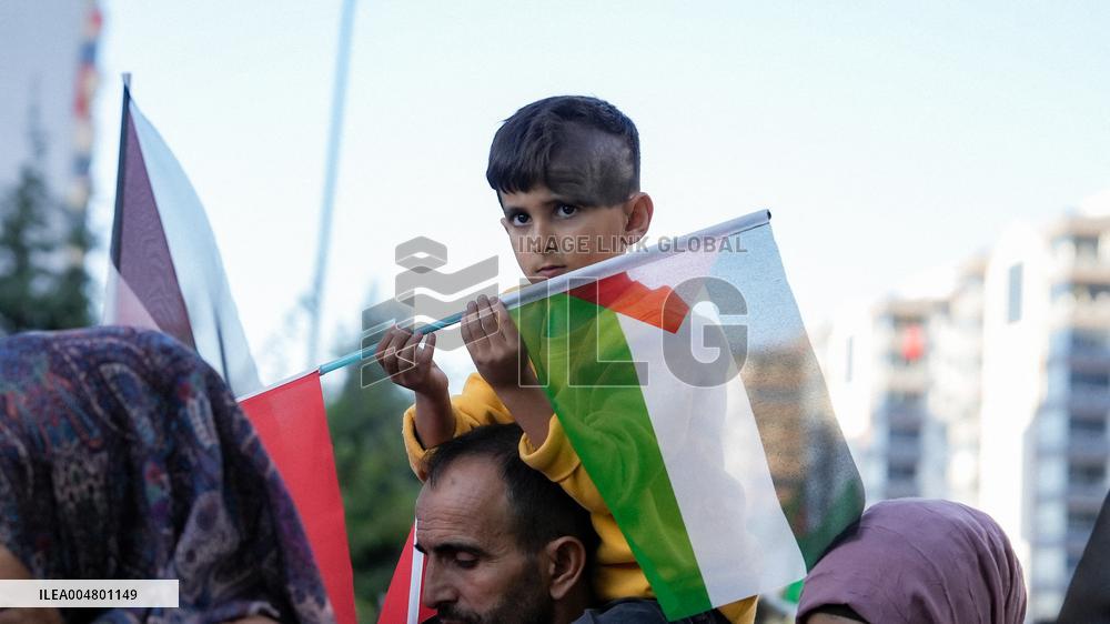 Rally For Palestine in Gaziantep - Turkey
