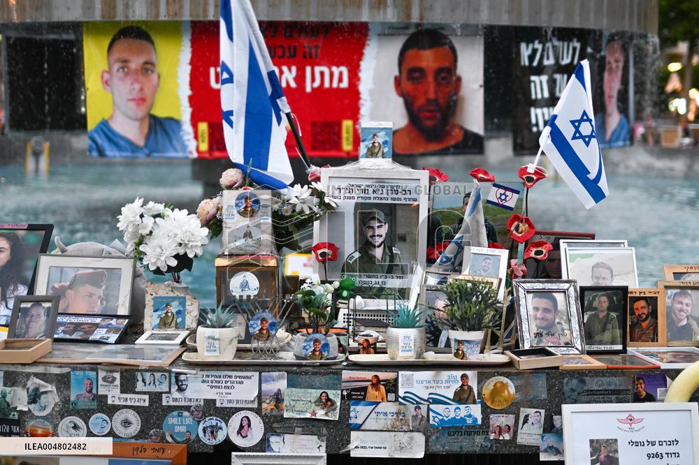 Dizengoff Memorial Of The Attack Of October 7, 2023 - Tel Aviv