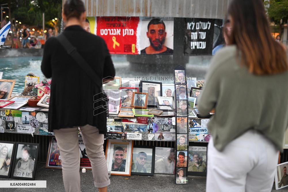 Dizengoff Memorial Of The Attack Of October 7, 2023 - Tel Aviv