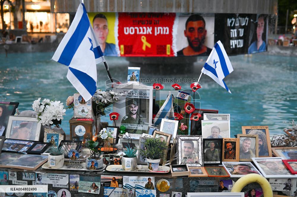 Dizengoff Memorial Of The Attack Of October 7, 2023 - Tel Aviv