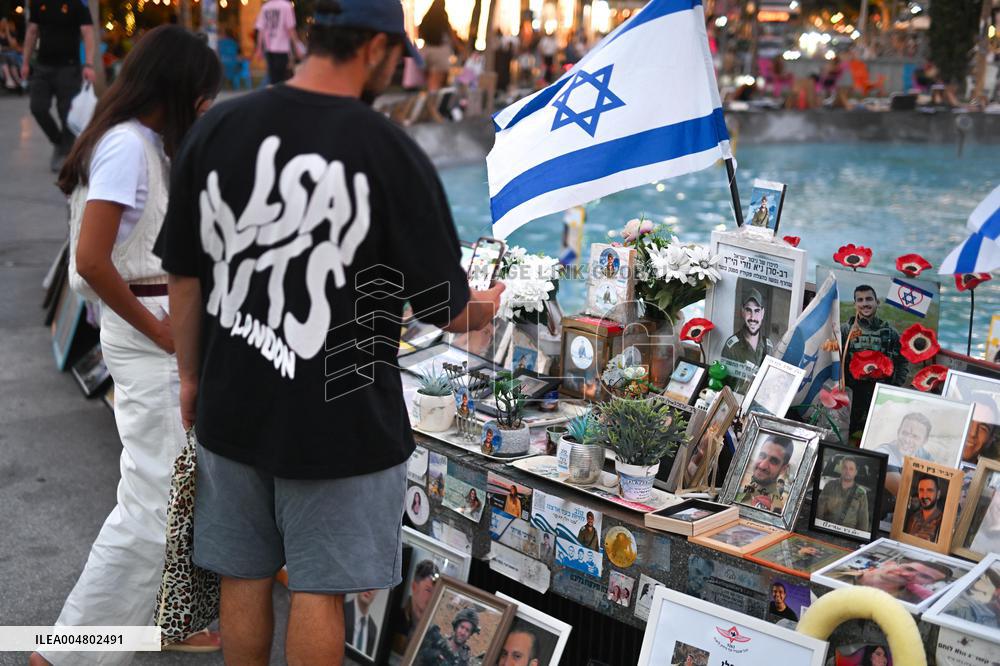 Dizengoff Memorial Of The Attack Of October 7, 2023 - Tel Aviv