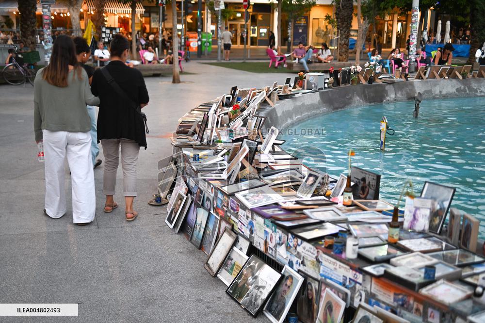 Dizengoff Memorial Of The Attack Of October 7, 2023 - Tel Aviv