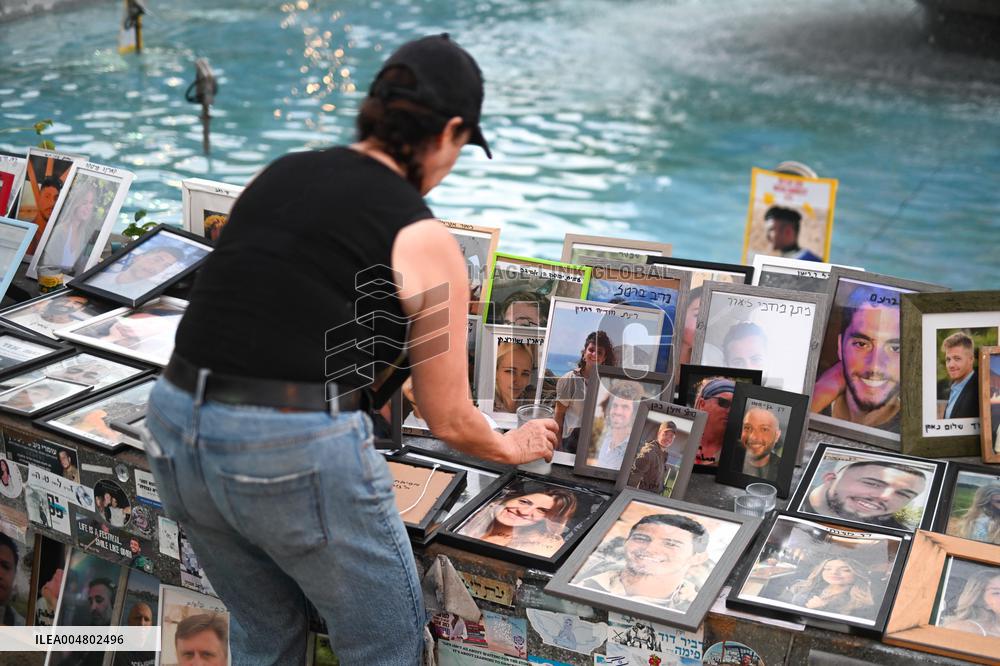 Dizengoff Memorial Of The Attack Of October 7, 2023 - Tel Aviv