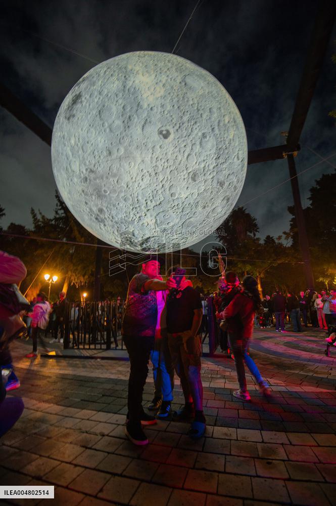 A Replica Of The Moon By British Artist Luke Jerram - Queretaro