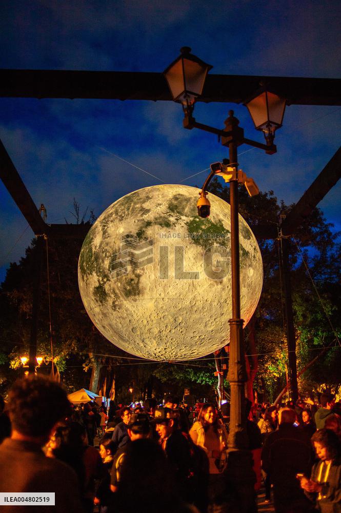 A Replica Of The Moon By British Artist Luke Jerram - Queretaro