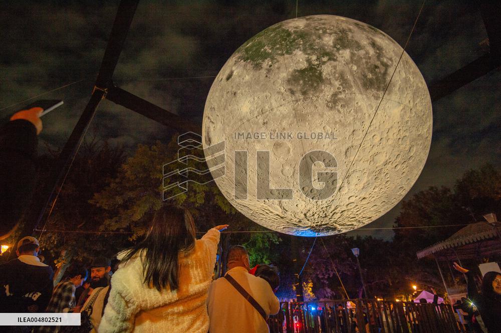 A Replica Of The Moon By British Artist Luke Jerram - Queretaro