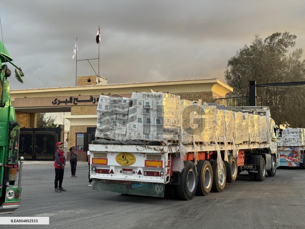 Humanitarian Aid Trucks Enter Gaza - Sharm El-Sheikh