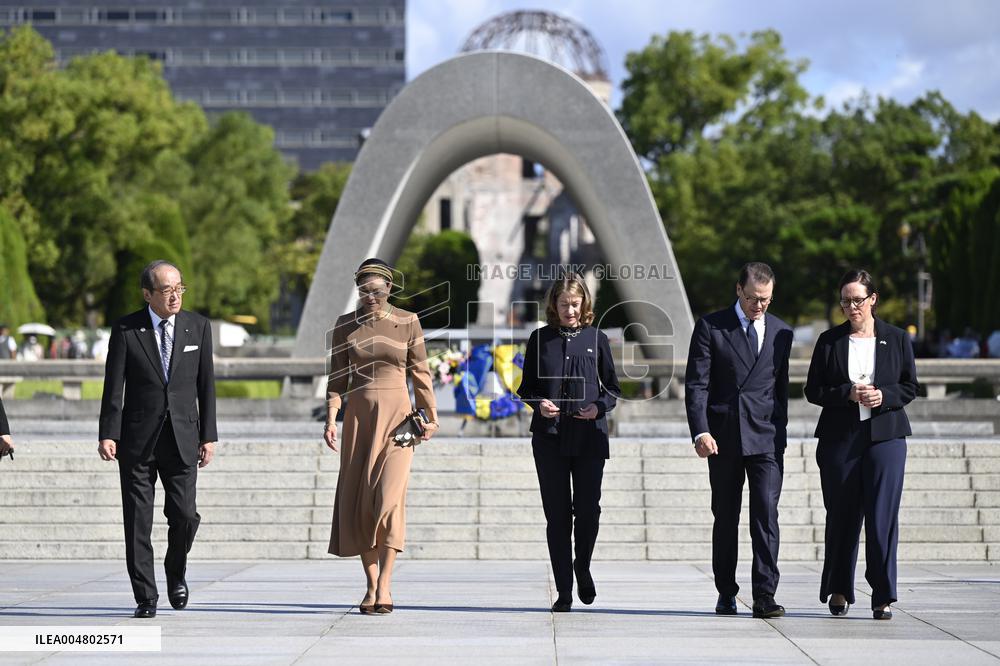 CROWN PRINCESS IN HIROSHIMA