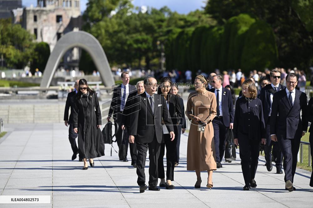 CROWN PRINCESS IN HIROSHIMA