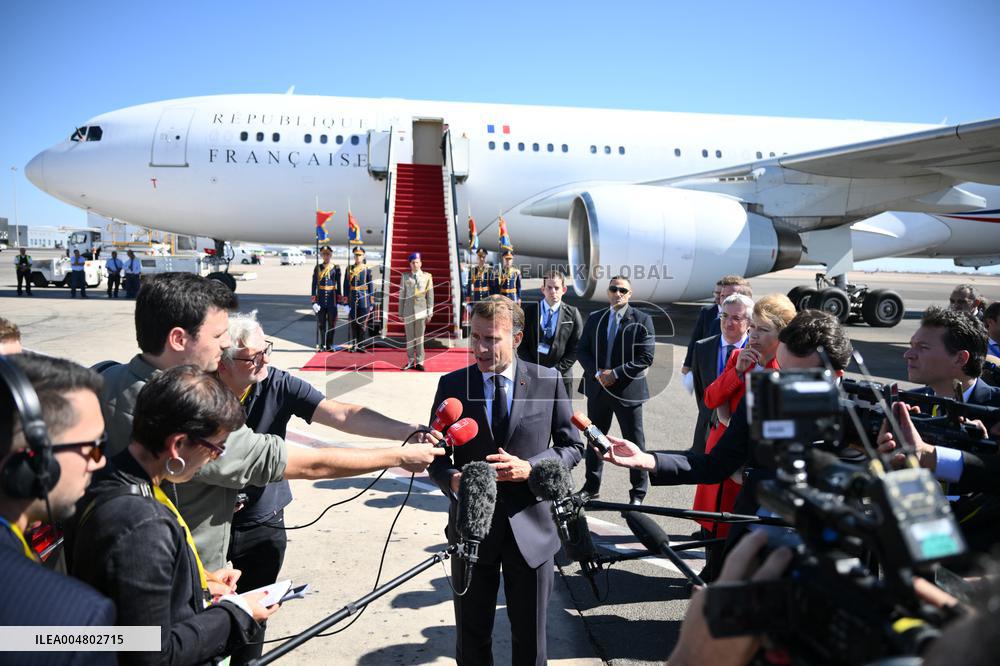 Macron in Sharm El Sheikh to Peace Summit - Egypt
