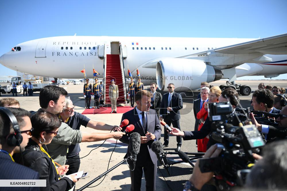 Macron in Sharm El Sheikh to Peace Summit - Egypt