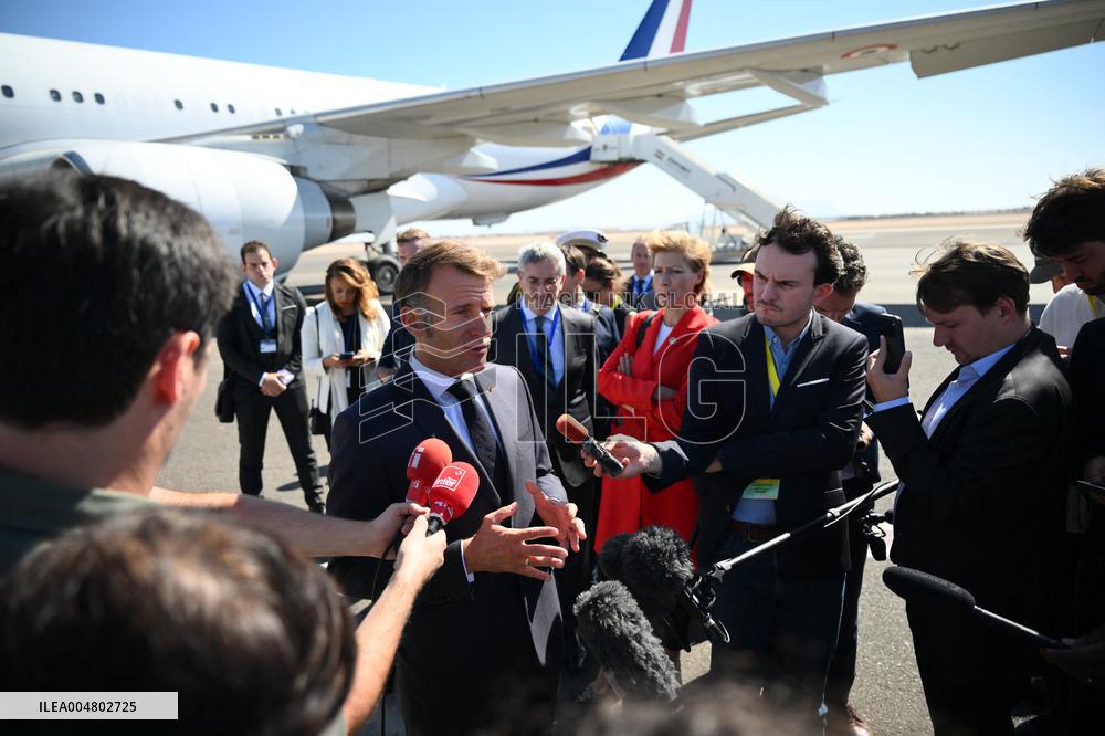 Macron in Sharm El Sheikh to Peace Summit - Egypt