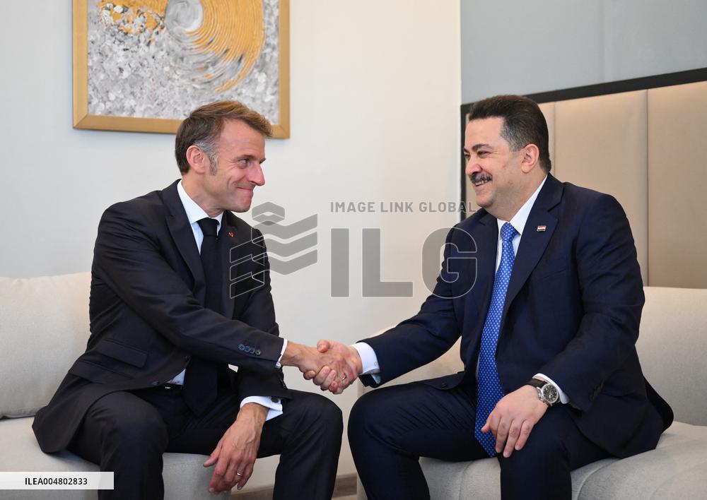 French President Meets PM of Iraq - Sharm El Sheikh