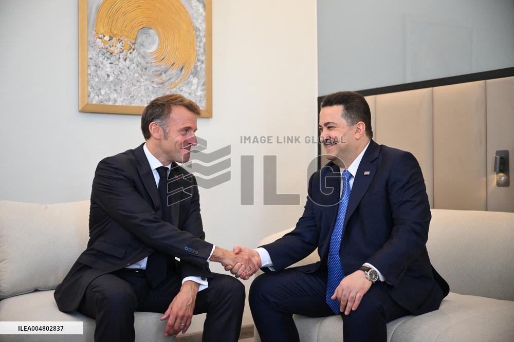 French President Meets PM of Iraq - Sharm El Sheikh