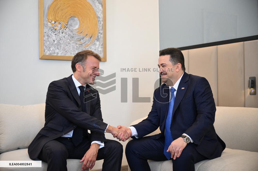 French President Meets PM of Iraq - Sharm El Sheikh
