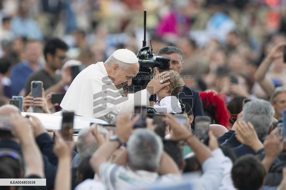 Pope Leo XIV Celebrates the Prayer Vigil and Rosary - Vatican