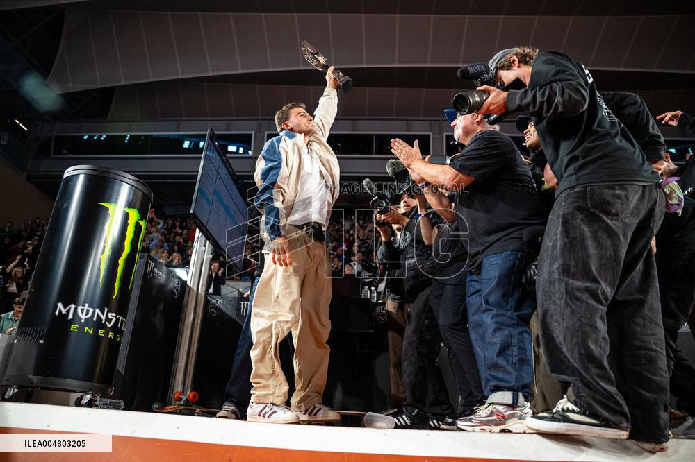 Vincent Milou Wins the Street League Skateboarding Competition - Paris