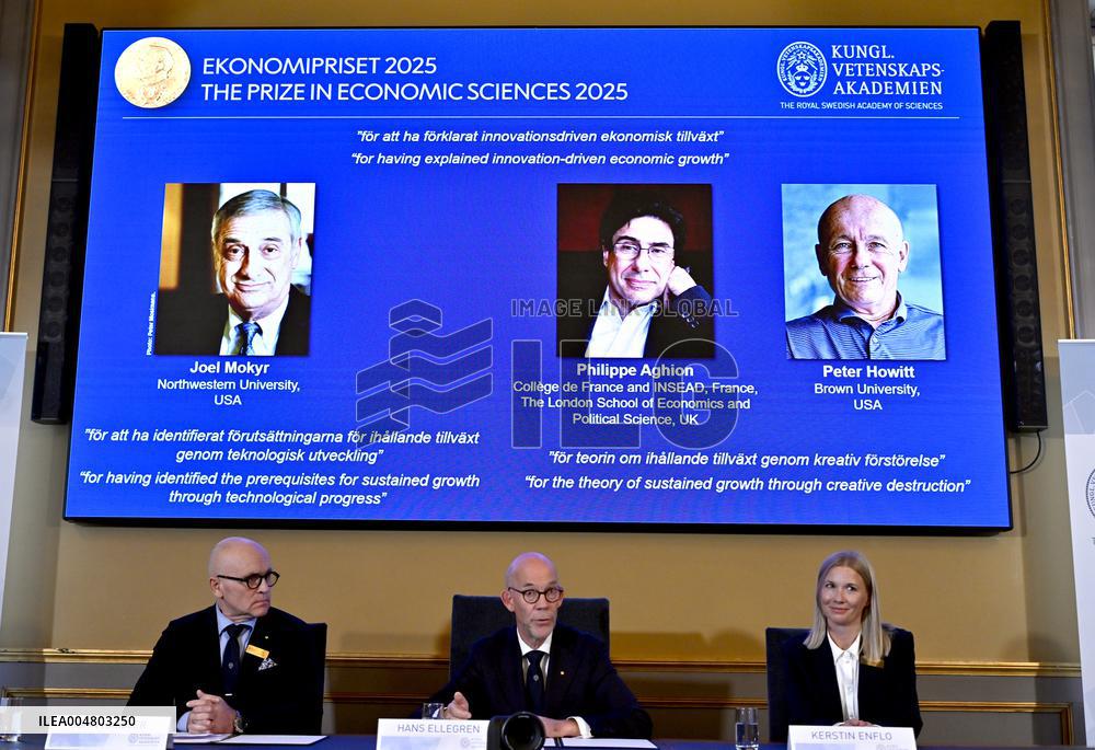 NOBEL PRIZE ECONOMICS 2025 ANNOUNCEMENT