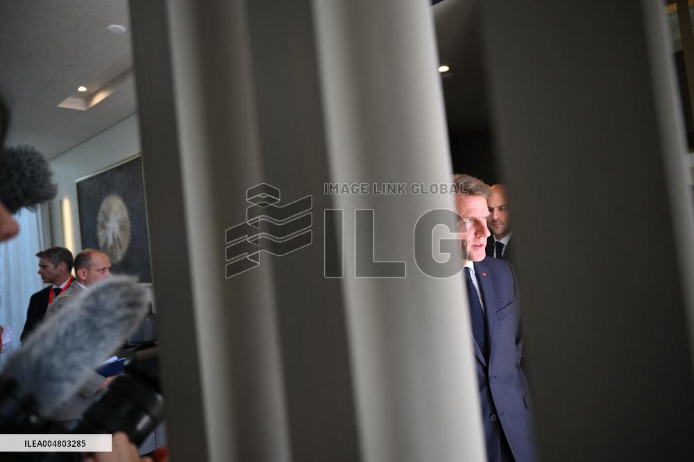 French President Meets Palestinian Authority President - Sharm El Sheikh