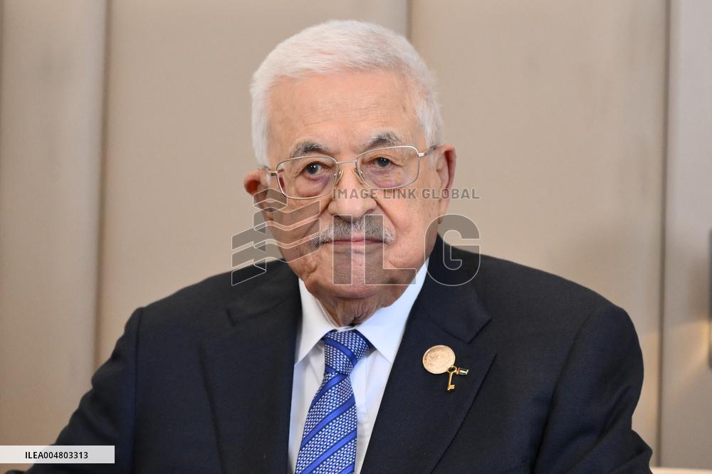French President Meets Palestinian Authority President - Sharm El Sheikh