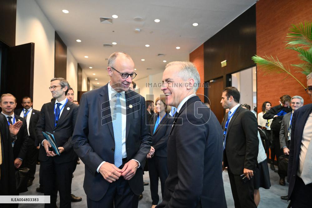 German Chancellor Friedrich Merz and Prime Minister Mark Carneyn in Sharm El Sheikh
