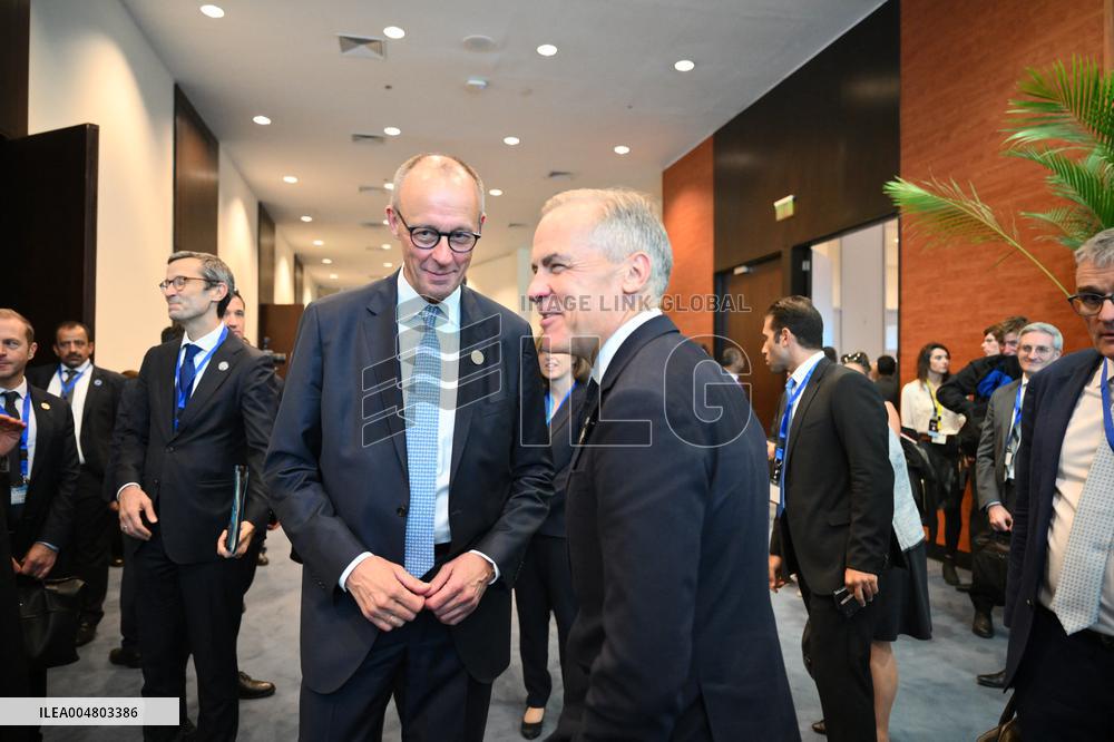 German Chancellor Friedrich Merz and Prime Minister Mark Carneyn in Sharm El Sheikh