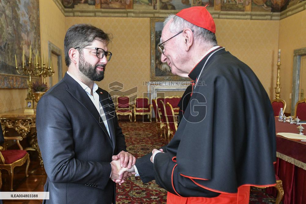Pope Leo XIV Meets The President of Chile - Vatican