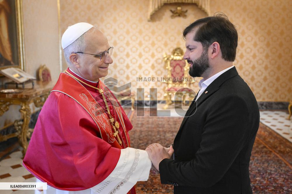 Pope Leo XIV Meets The President of Chile - Vatican