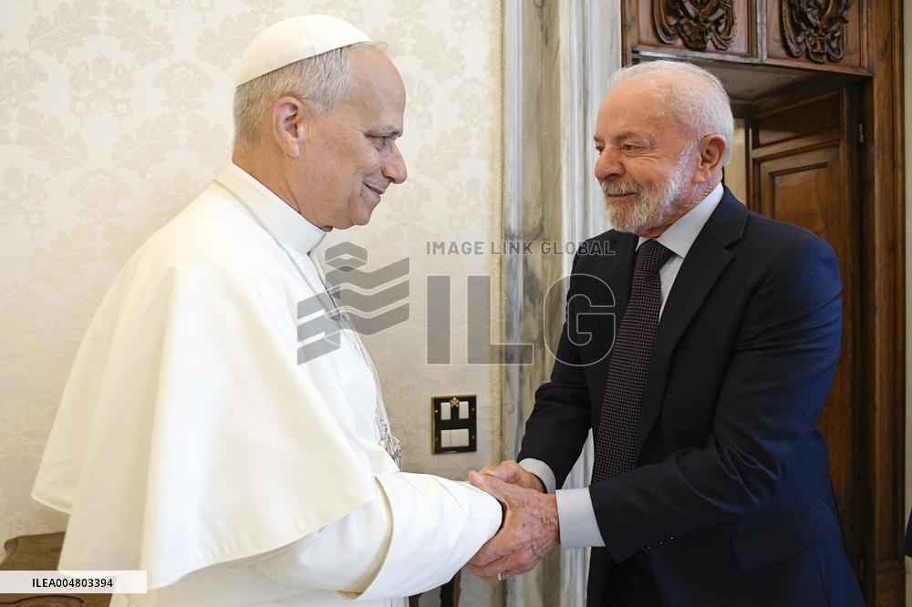 Pope Leo XIV Meets The President of Brazil - Vatican