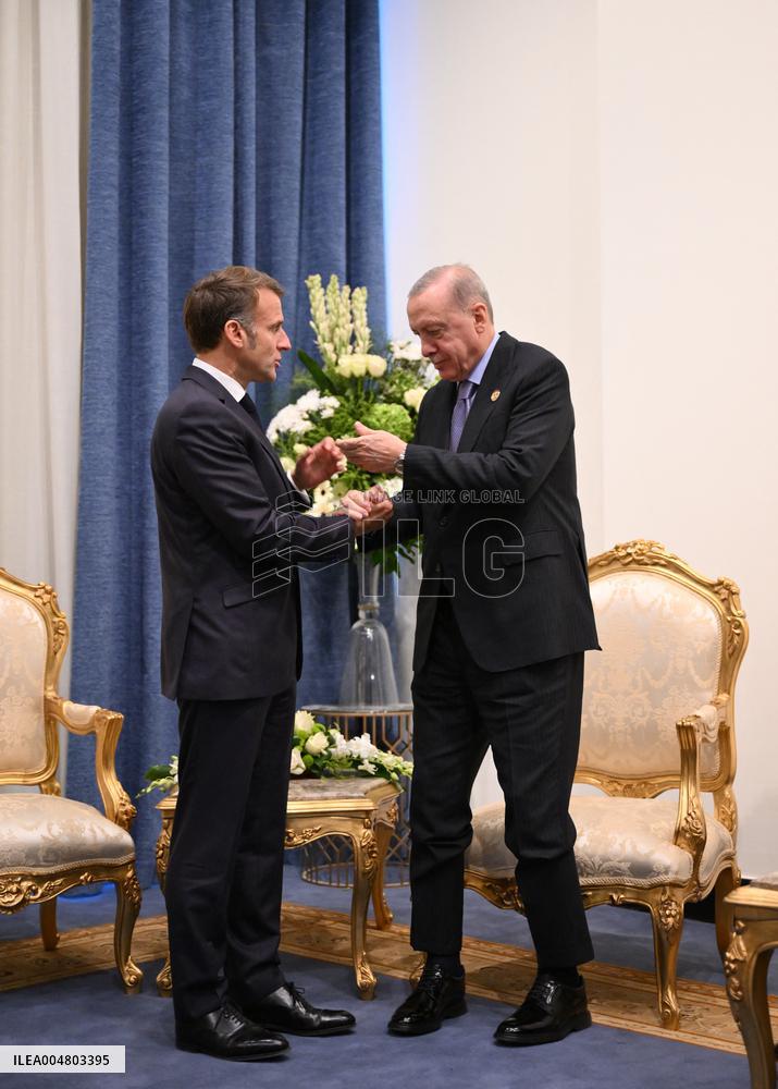 French President Meets Turkish President - Sharm El Sheikh