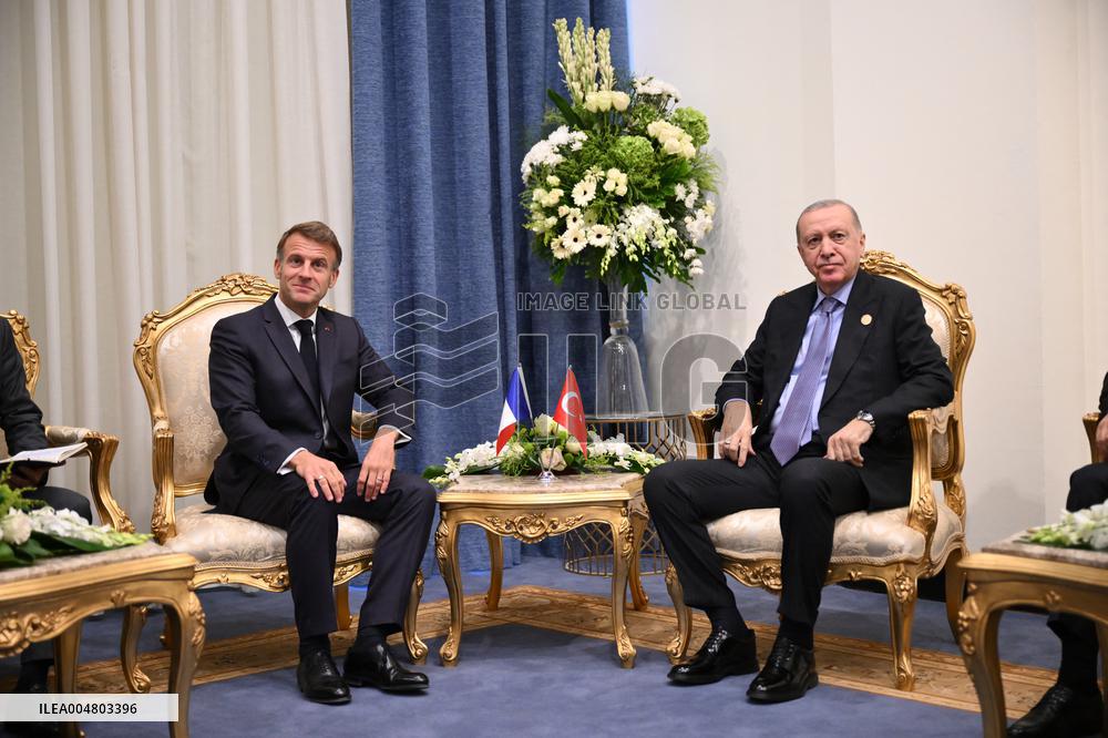 French President Meets Turkish President - Sharm El Sheikh