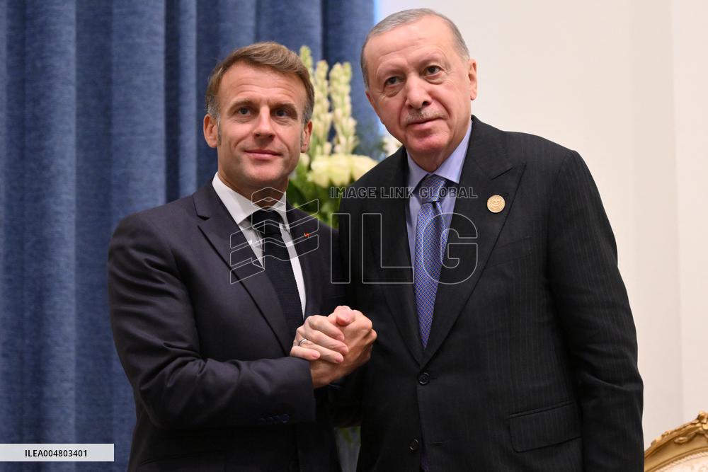 French President Meets Turkish President - Sharm El Sheikh