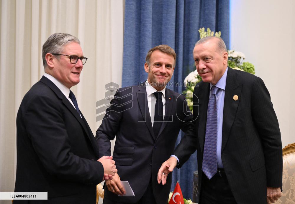 President Macron During Bilateral Meetings - Sharm El Sheikh