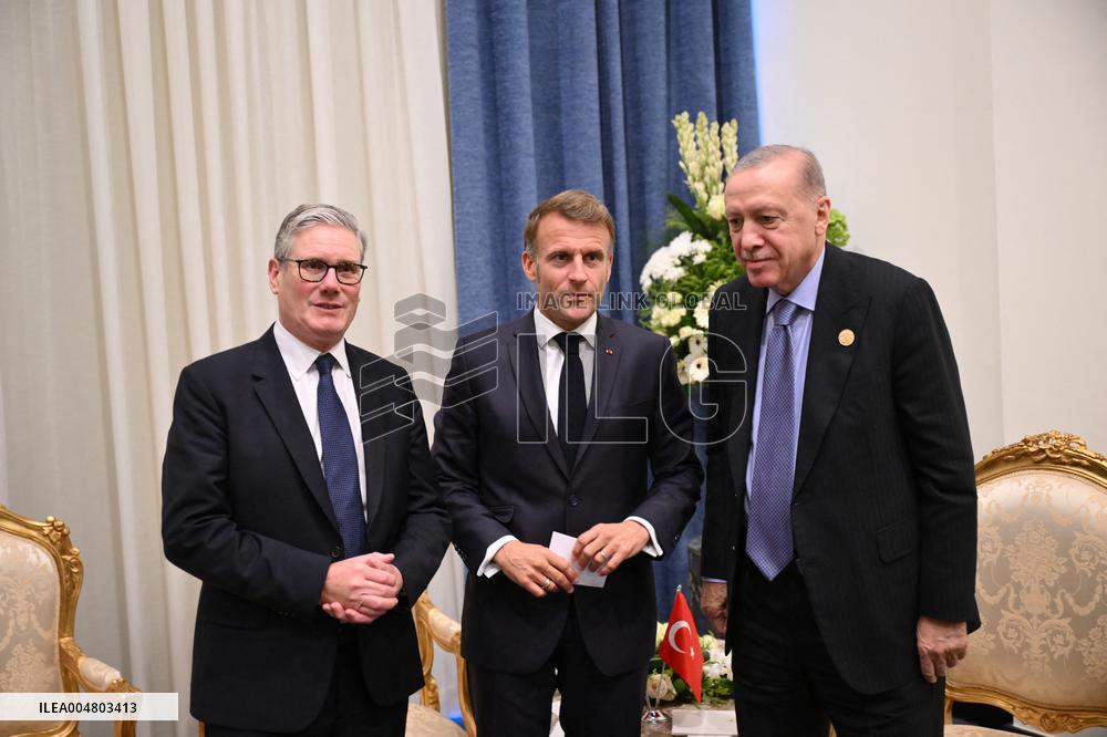 President Macron During Bilateral Meetings - Sharm El Sheikh