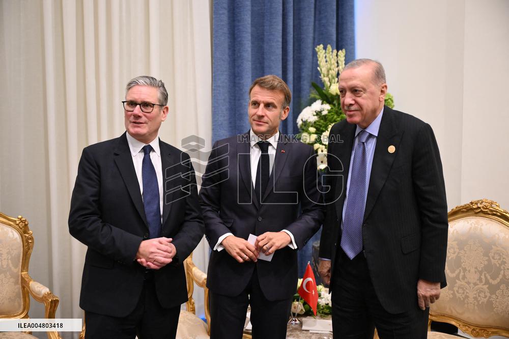 President Macron During Bilateral Meetings - Sharm El Sheikh