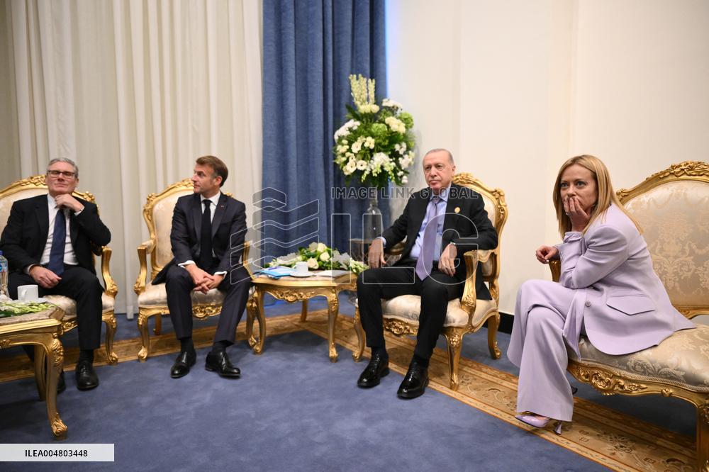President Macron During Bilateral Meetings - Sharm El Sheikh