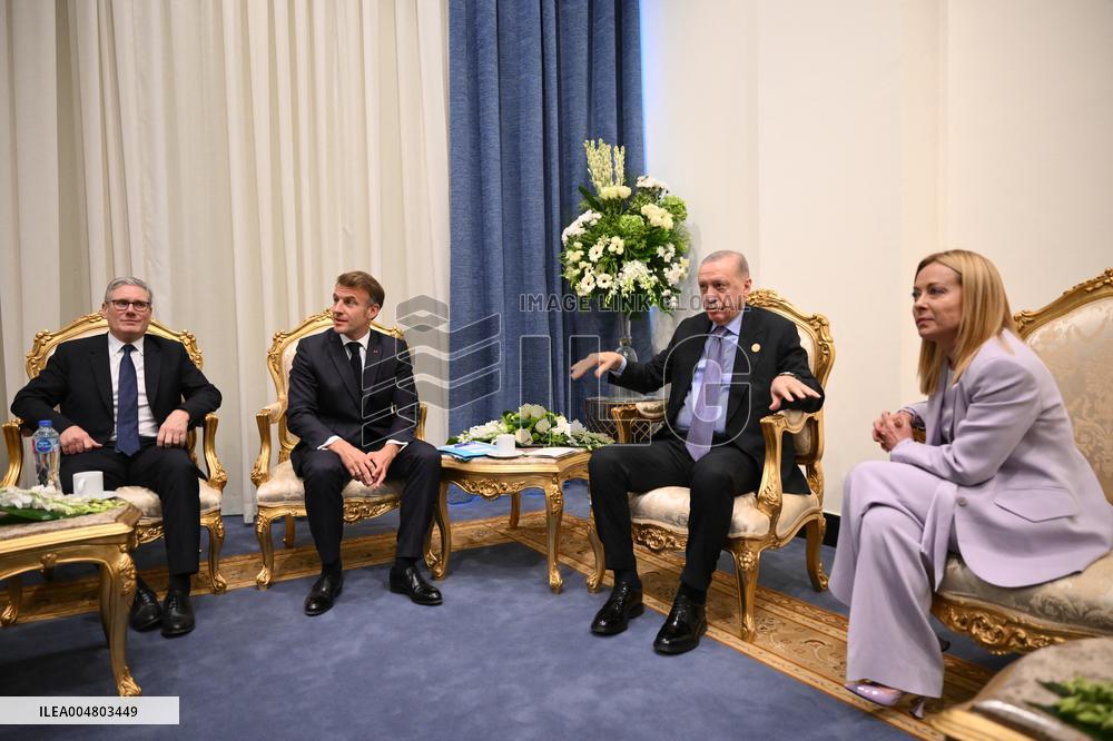 President Macron During Bilateral Meetings - Sharm El Sheikh