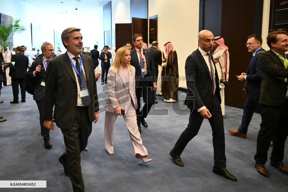 President Macron During Bilateral Meetings - Sharm El Sheikh