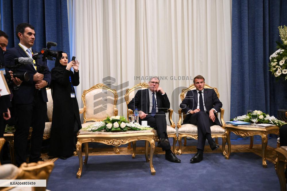 President Macron During Bilateral Meetings - Sharm El Sheikh