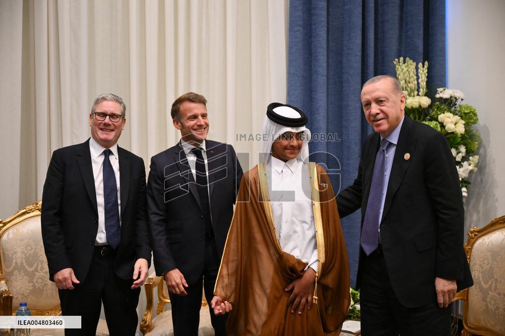 President Macron During Bilateral Meetings - Sharm El Sheikh