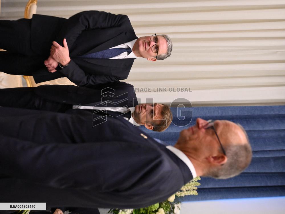 President Macron During Bilateral Meetings - Sharm El Sheikh