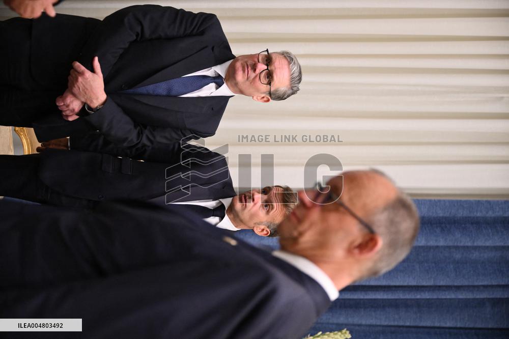 President Macron During Bilateral Meetings - Sharm El Sheikh
