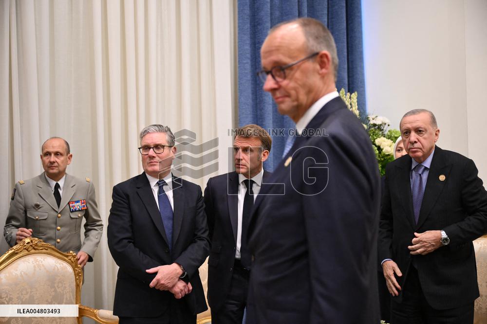 President Macron During Bilateral Meetings - Sharm El Sheikh