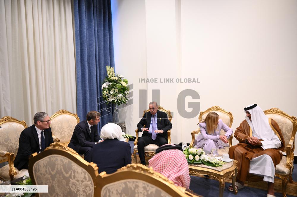 President Macron During Bilateral Meetings - Sharm El Sheikh
