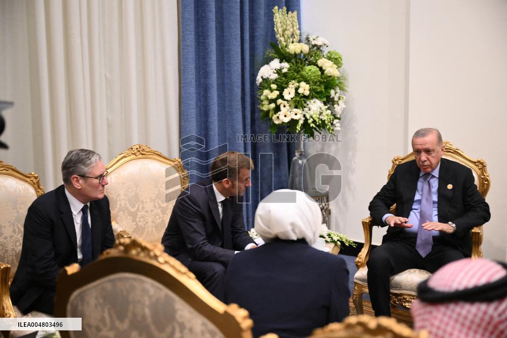 President Macron During Bilateral Meetings - Sharm El Sheikh
