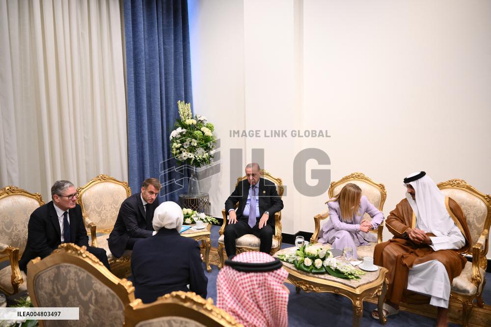 President Macron During Bilateral Meetings - Sharm El Sheikh