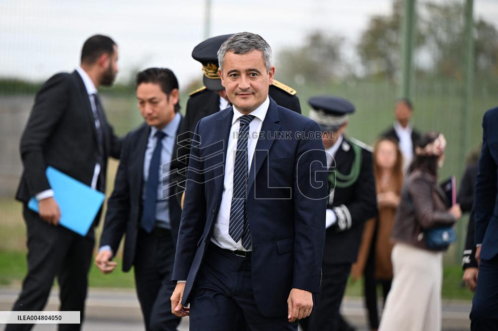 Gerald Darmanin visits the South Paris Region Penitentiary Center - Reau