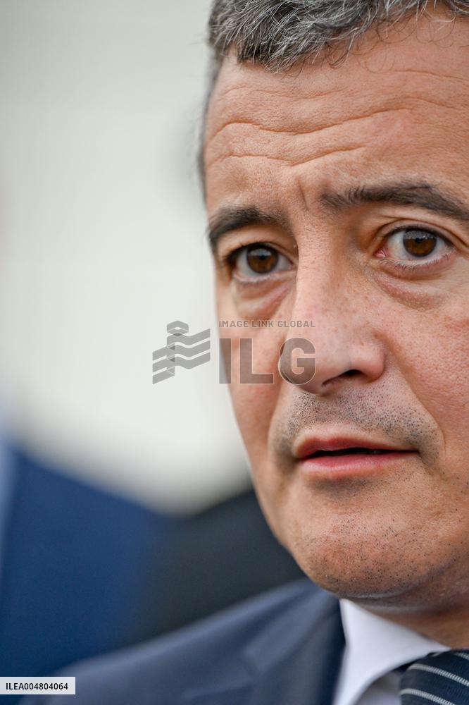 Gerald Darmanin visits the South Paris Region Penitentiary Center - Reau