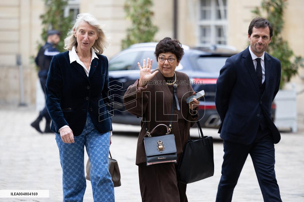 Meeting of newly-appointed ministers at Matignon - Paris